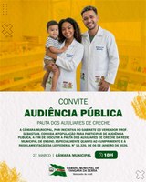 Legislativo discute, nesta sexta (27), a regulamentação dos Auxiliares de Creche no magistério municipal