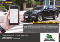 Câmara discute regulamentação do transporte de passageiros por aplicativo nesta quinta (10) 