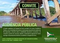 AUDIÊNCIA PÚBLICA: viabilidade de construção em concreto da ponte sobre o Rio Sepotuba será discutida nesta sexta (31)
