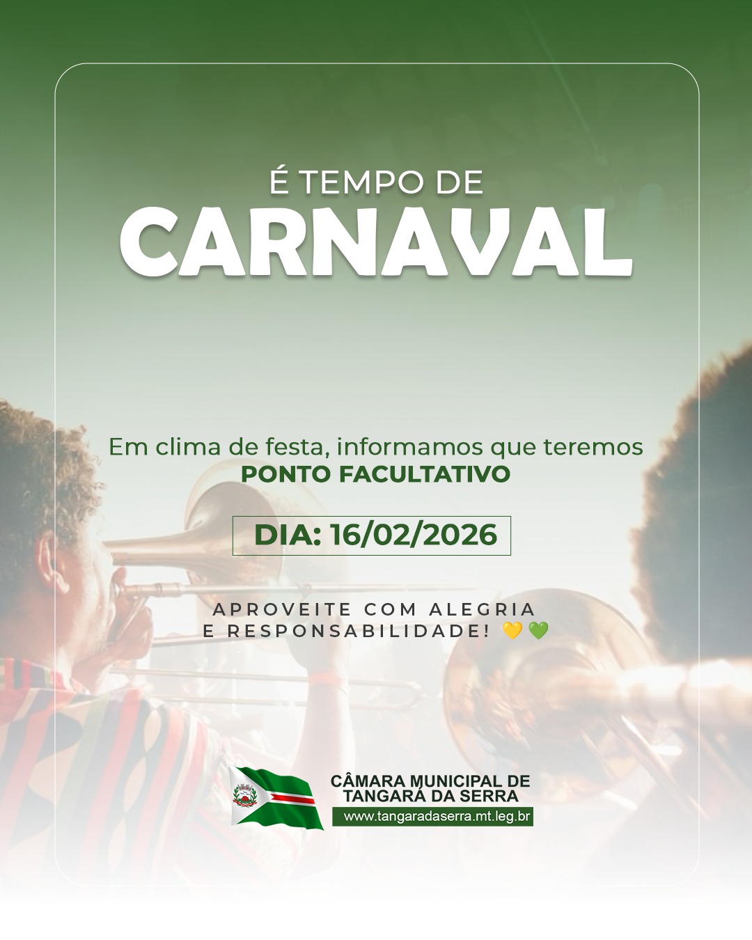 Sessão Ordinária está mantida para terça-feira, 17 de fevereiro