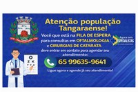 Chamamento Público: pacientes na fila de oftalmologia e catarata devem procurar a prefeitura 