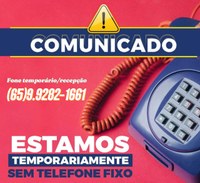 Aviso: instabilidade linhas telefônicas 