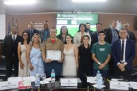 Bombeiro Militar Fabiano Junqueira é homenageado com Moção de Aplausos 