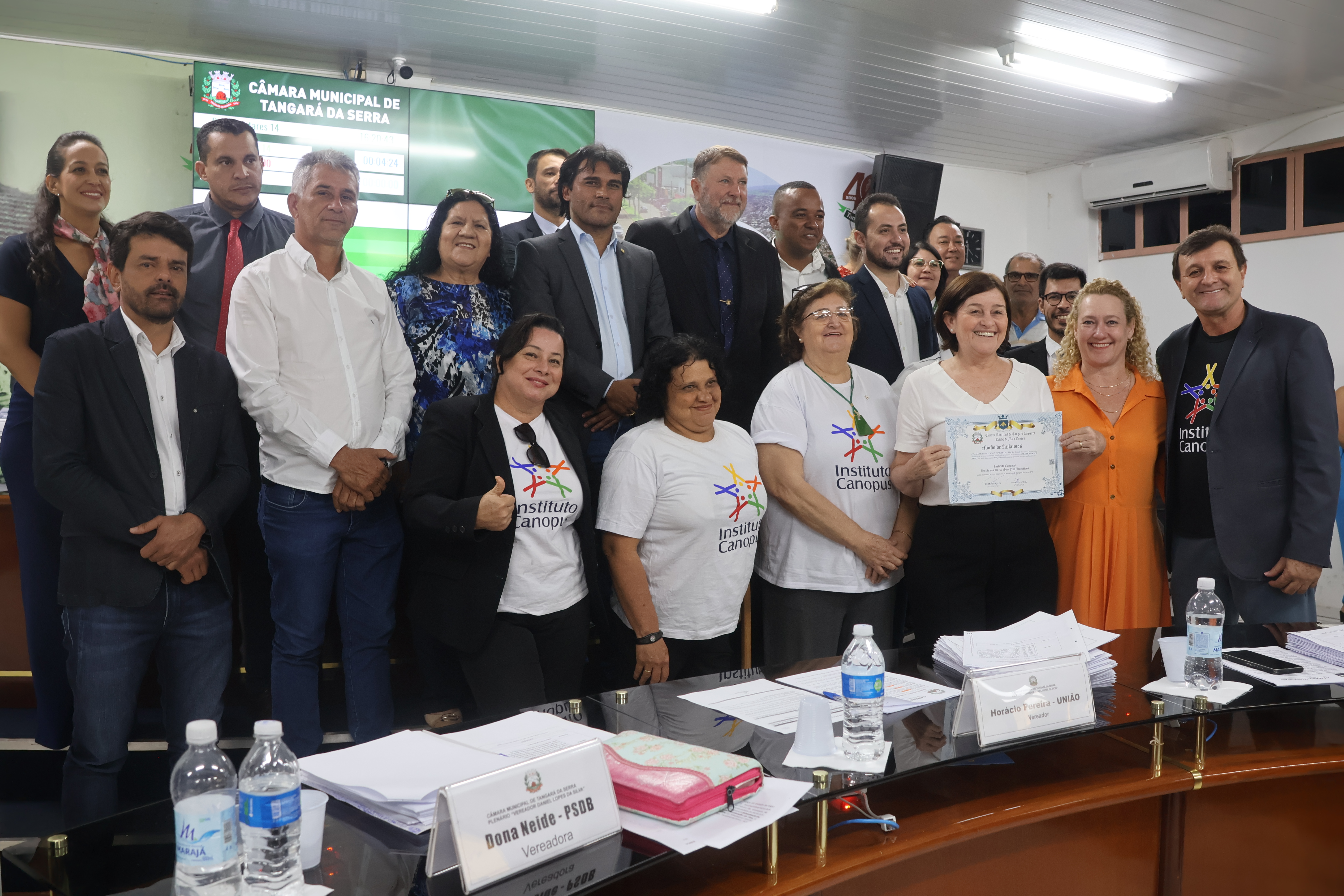 Câmara concede moção de aplausos ao Instituto Canopus 