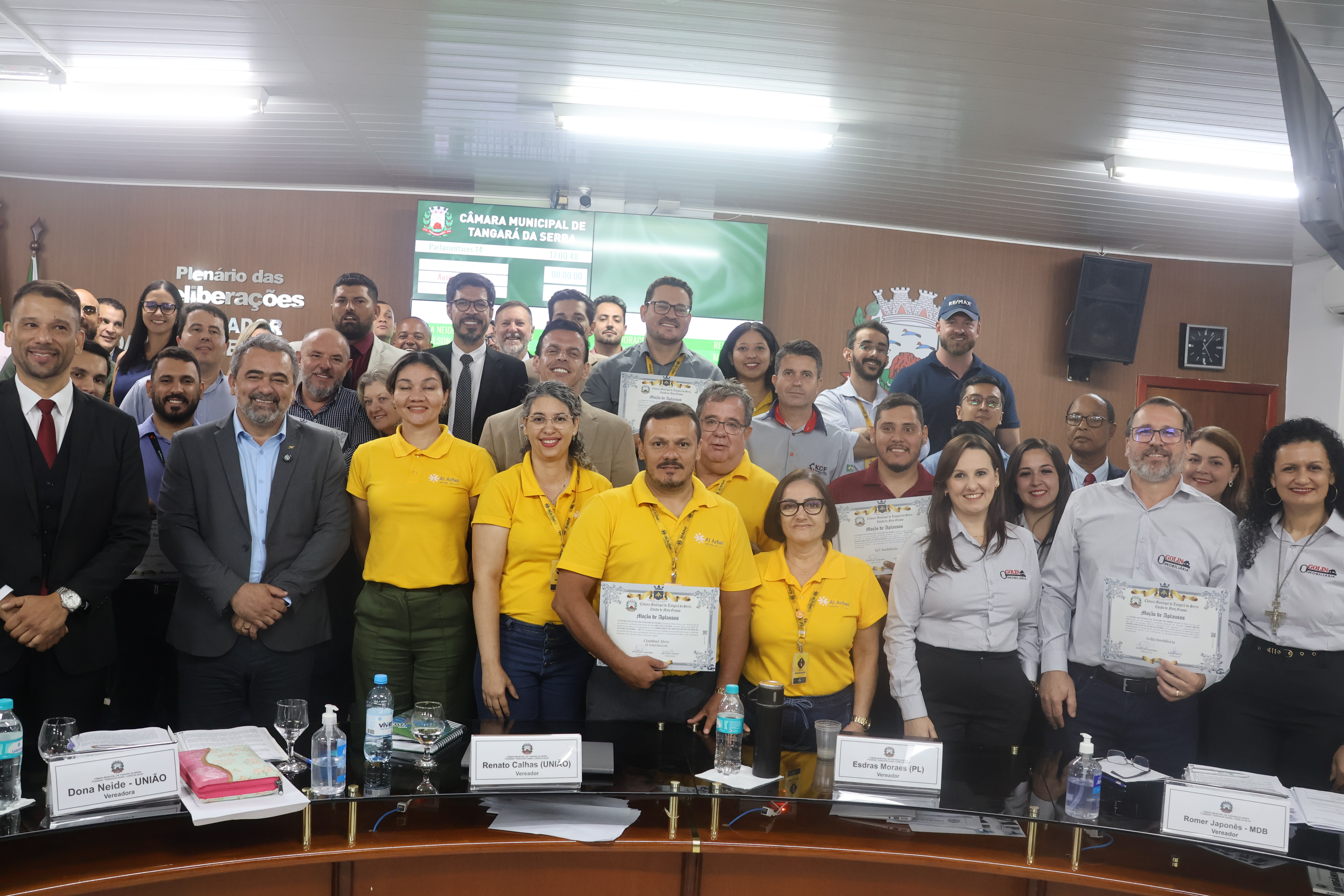 Câmara concede Moção de Aplausos às Imobiliárias de Tangará da Serra