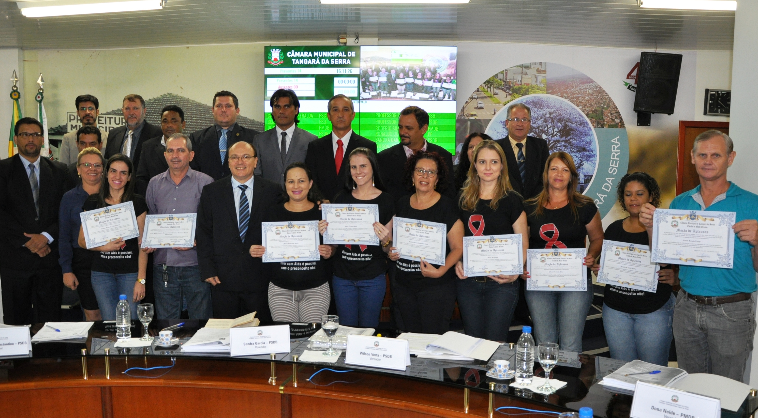 Equipe do CTA/SAE de Tangará é homenageada na Câmara
