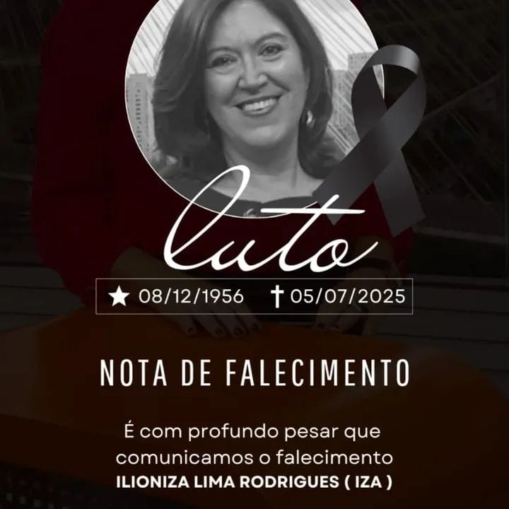 Nota de Pesar - Ilioniza Lima Rodrigues