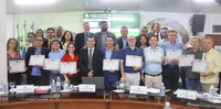 Presidentes da ACITS recebem Moção de Aplausos em reconhecimento a contribuição prestada ao setor produtivo