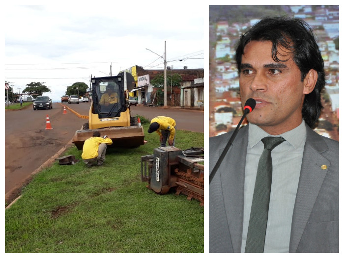 Rogério Silva comemora início de obras de iluminação com recursos de suas emendas