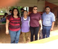 Sandra Garcia, Dona Neide e Carlinho solicitam de Masson reforma em escola do Assentamento
