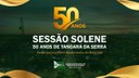 Solenidade em comemoração aos 50 anos de Tangará será transmitida ao vivo; link  está disponível
