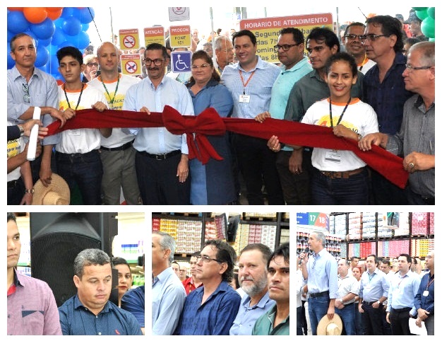 Vereadores participam da inauguração do Atacadão