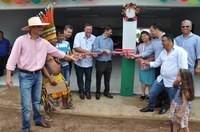 Vereadores participam de reinauguração de escola indígena