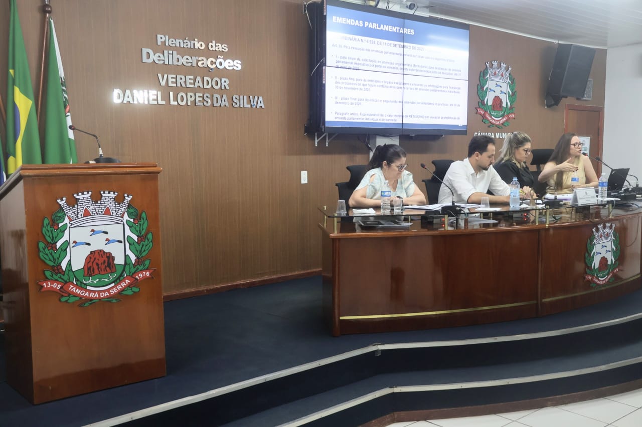 LOA 2026 prevê orçamento de R$ 18,8 milhões para a Câmara Municipal