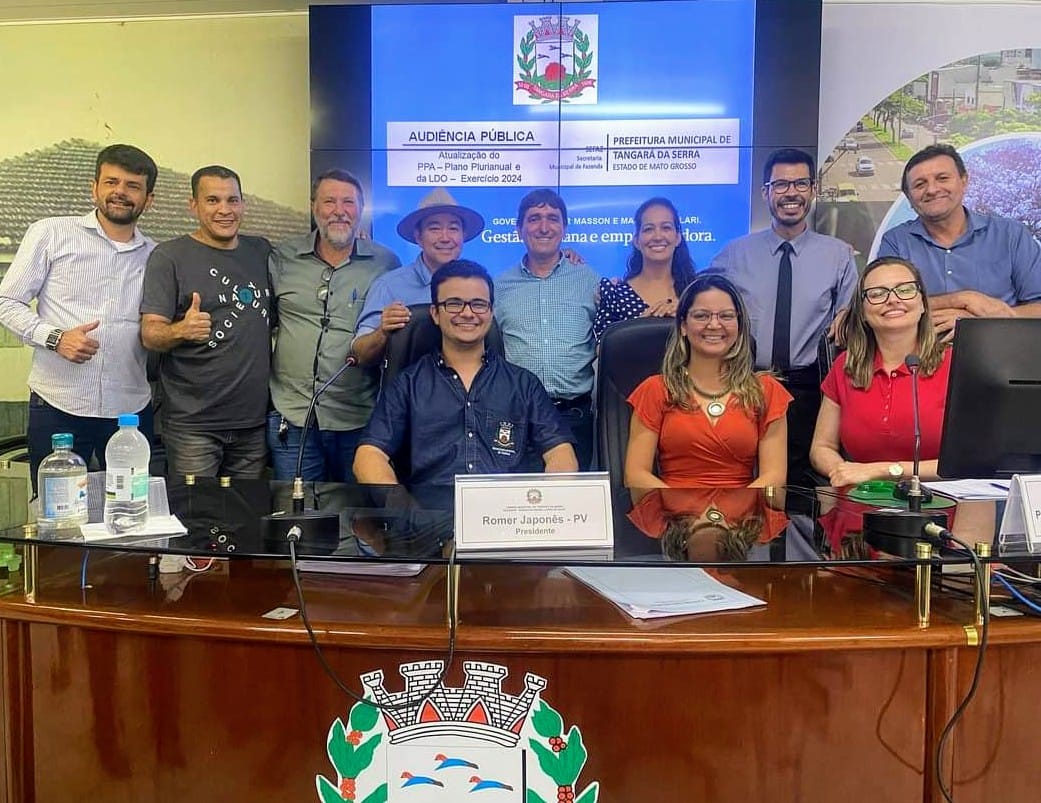 Vereadores acompanham audiência pública de apresentação do PPA - 2022/25 e LDO exercício 2024