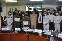 Veteranos fuzileiros navais, recebem moção em homenagem 